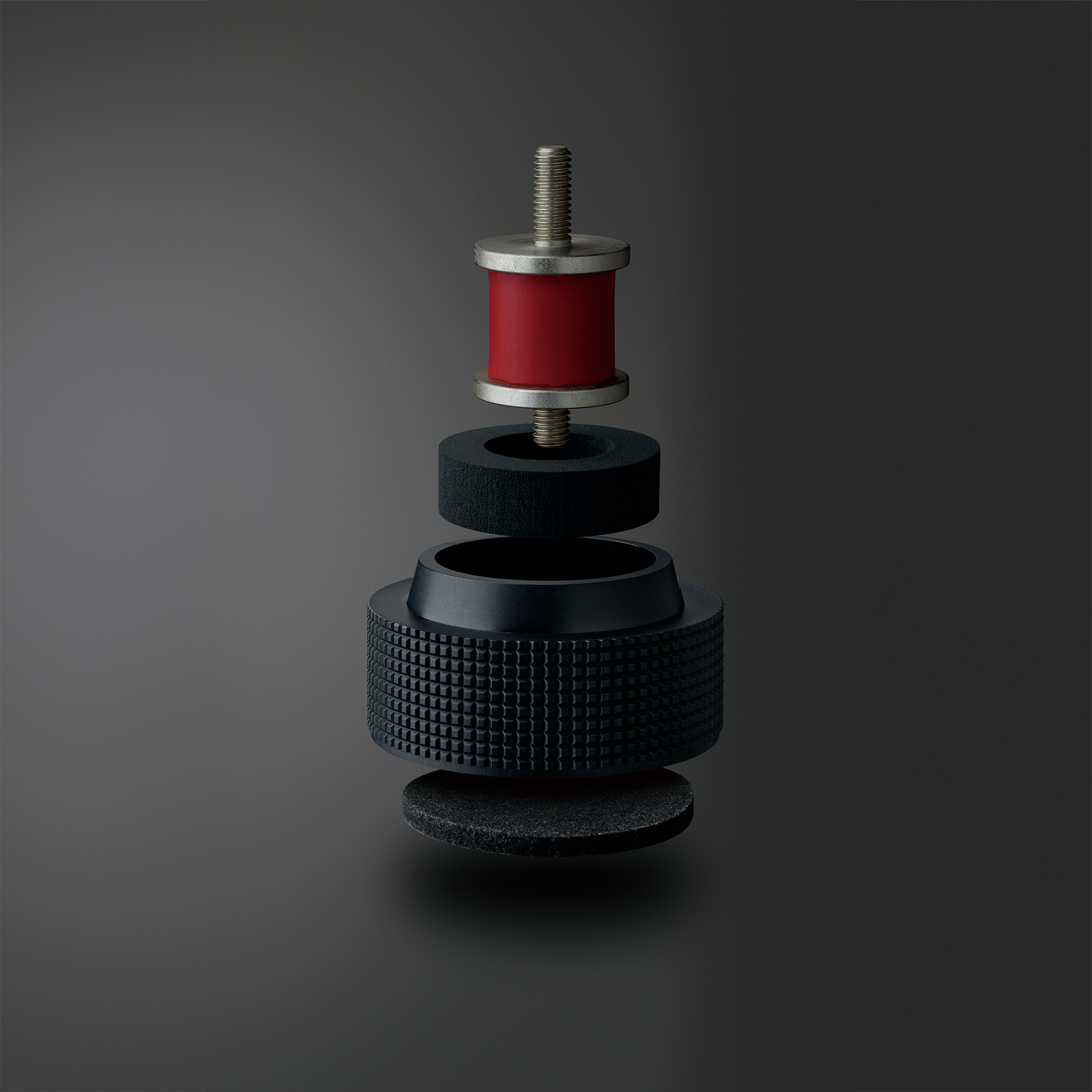 Aislantes de silicona de alta amortiguación