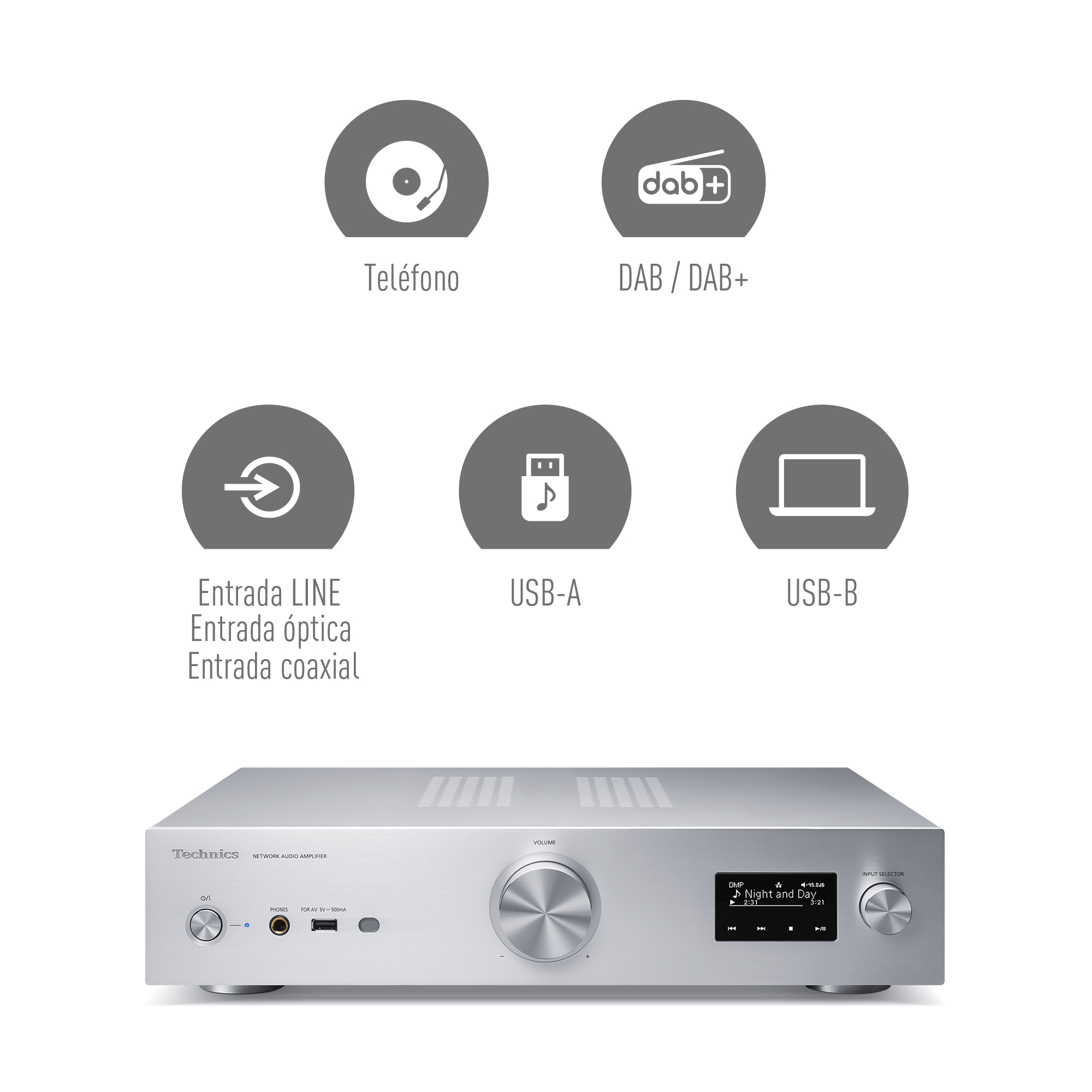 Compatible con una gran variedad de fuentes de música