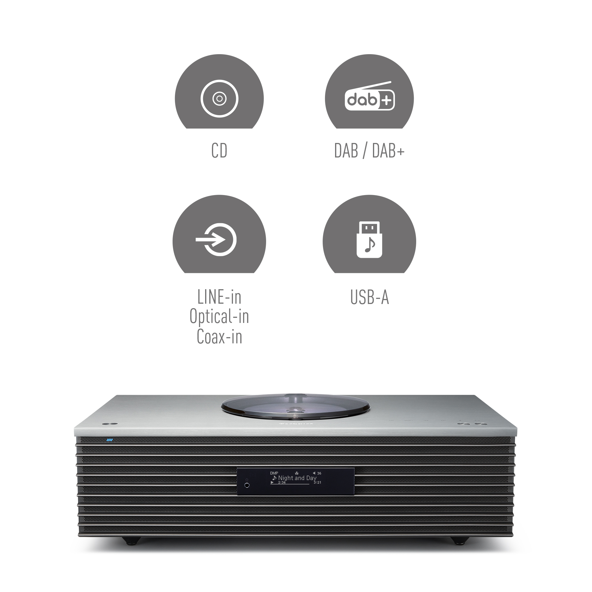 Compatible with a variety of music sources