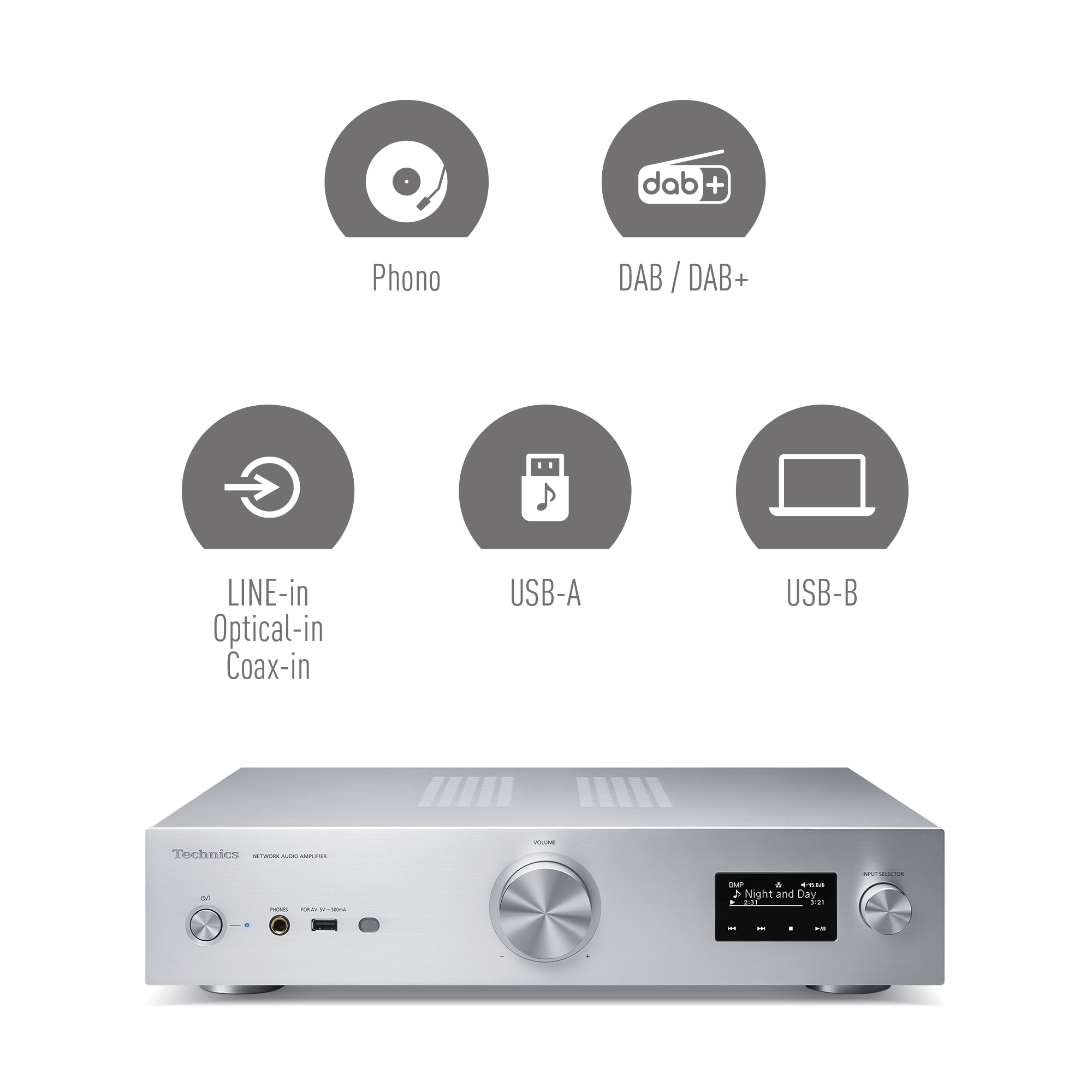 Compatible with a variety of music sources